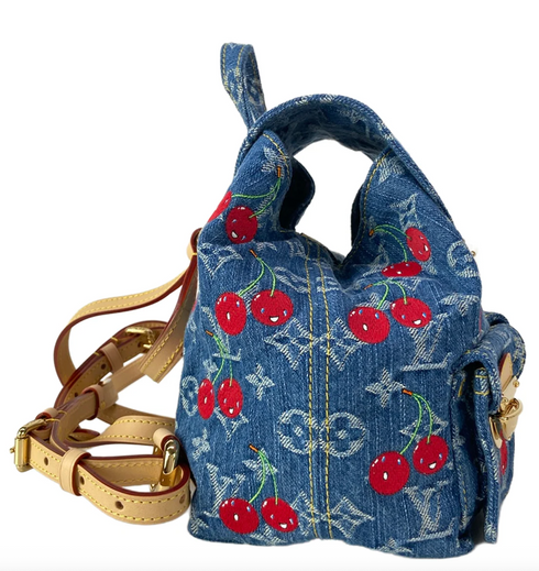 Louis Vuitton x Takashi Murakami Cherry Venice NM Backpack Denim Monogram