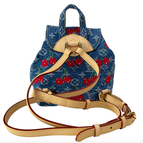 Louis Vuitton x Takashi Murakami Cherry Venice NM Backpack Denim Monogram