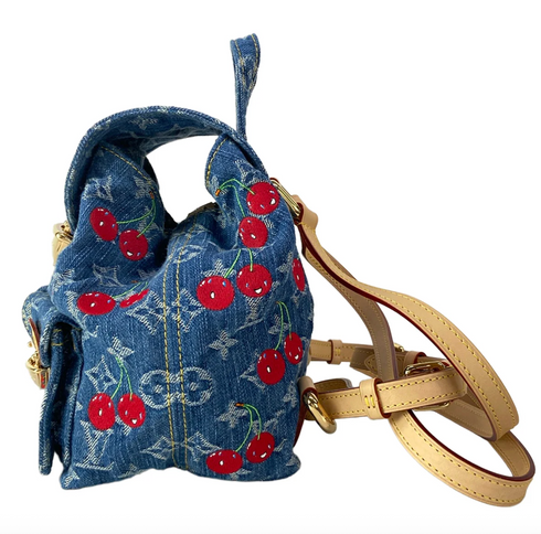Louis Vuitton x Takashi Murakami Cherry Venice NM Backpack Denim Monogram