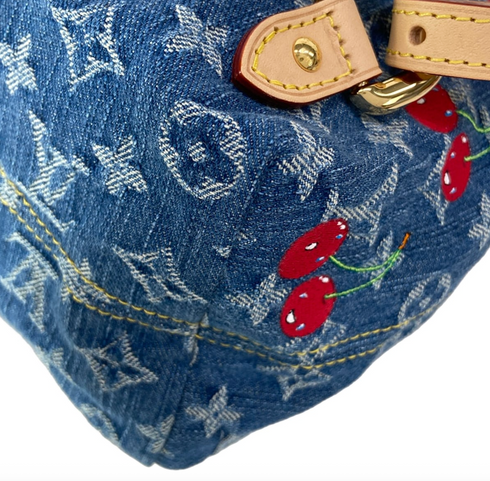 Louis Vuitton x Takashi Murakami Cherry Venice NM Backpack Denim Monogram