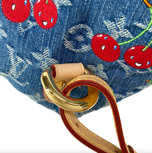Louis Vuitton x Takashi Murakami Cherry Venice NM Backpack Denim Monogram
