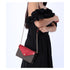 Michael Kors Jet Set Travel Small Signature Clutch Crossbody Brown Crimson Red