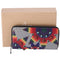 Christian Louboutin Panettone Long Wallet Gray Red Multi Leather Beaded Christian Louboutin Wallets