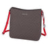 Michael Kors Jet Set Travel Large Messenger Bag Crossbody Brown MK Bright Red