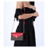 Michael Kors Jet Set Travel Small Signature Clutch Crossbody Brown Crimson Red