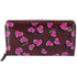 GUCCI Betty Interlocking G Heartbeat Print Zip Around Wallet Wine Pink GUCCI Wallets