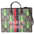 GUCCI Pineapple Tote Bag 659980 Brown Yellow Multi PVC Leather GUCCI Handbags