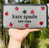 Kate Spade Ella Apple Toss Embroidered Large Continental Zip Wallet Black Multi kate spade Wallets