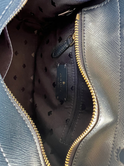 Kate Spade Staci Small Leather Satchel Crossbody Orchard Toss Blazer Blue Multi kate spade Handbags & Purses