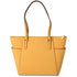 Michael Kors Charlotte Large Top Zip Leather Tote Golden Rod Yellow Michael Kors Handbags