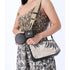 Michael Kors Jet Set Crossbody Tech Accessories Attached Black Multi Palm Leaves Michael Kors Handbags