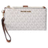 Michael Kors Jet Set Double Zip Wristlet Phone Wallet Vanilla MK Michael Kors Wallets