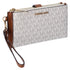 Michael Kors Jet Set Double Zip Wristlet Phone Wallet Vanilla MK Michael Kors Wallets