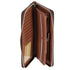 Michael Kors Jet Set Large Continental Wristlet Wallet Center Stripe MK Brown Michael Kors Wallets
