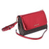 Michael Kors Jet Set Medium Convertible Pouchette Crossbody Brown Red Metallic Michael Kors Handbags & Purses