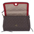 Michael Kors Jet Set Medium Convertible Pouchette Crossbody Brown Red Metallic Michael Kors Handbags & Purses