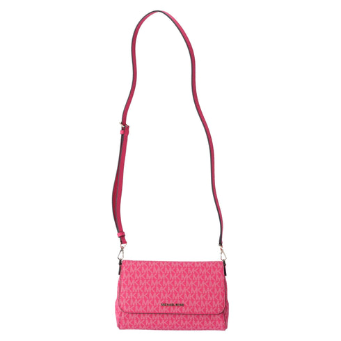 Michael Kors Jet Set Medium Convertible Pouchette Crossbody Electric Pink MK Michael Kors Handbags & Purses