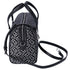 Michael Kors Jet Set Medium Duffle Bag Black Silver Logo Silver Metallic Michael Kors Handbags