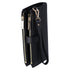 Michael Kors Jet Set Travel Double Zip Wristlet Leather Phone Case Wallet Black Michael Kors Wallets