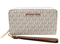 Michael Kors Jet Set Travel Large Flat Multifunction Phone Case Wallet Vanilla Michael Kors Wallets