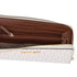 Michael Kors Jet Set Travel Large Logo Quarter Zip wallet Vanilla MK Signature Michael Kors Wallets