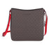 Michael Kors Jet Set Travel Large Messenger Bag Crossbody Brown MK Bright Red Michael Kors Handbags & Purses