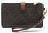 Michael Kors JetSet Double Zip Wristlet PhoneWallet Brown Michael Kors Wallets