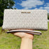 Michael Kors JetSet Large ContinentalWallet Wristlet MK Vanila PinkBlush Michael Kors Wallets