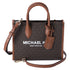Michael Kors Mirella Small Top Zip Shopper Tote Crossbody Brown MK Signature — product view 1