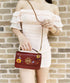 Tory Burch Britten Embellished Mini Top Handle Bag Crossbody Blood Red Floral Tory Burch Handbags & Purses