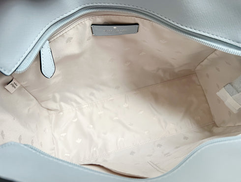 Kate Spade Melanie Medium Top Zip Satchel Crossbody Blue Ocean Fog — product view 5