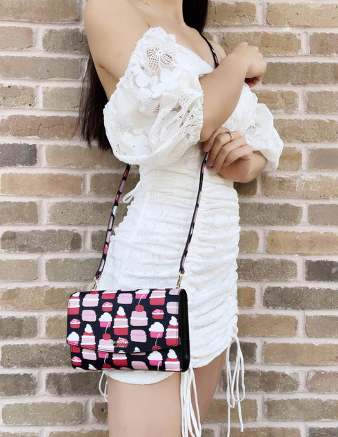 Kate Spade Winni Laurel Way Mini Pastries Cupcakes Phone Crossbody Handbag kate spade Handbags & Purses